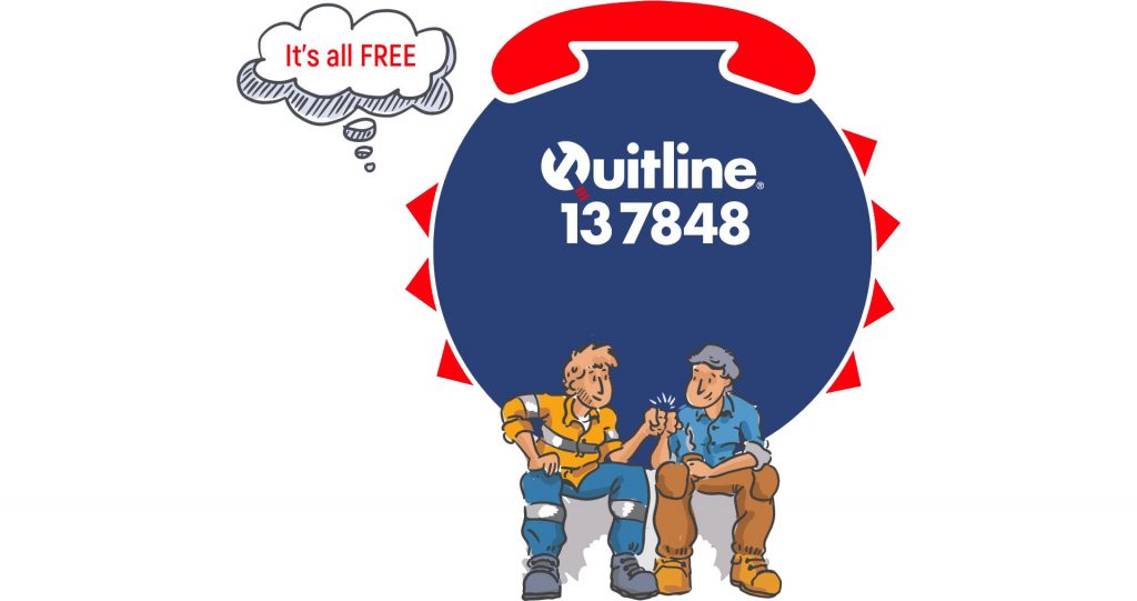 Contact Quitline Tasmania 1